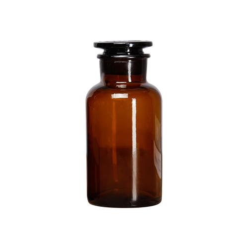 磨砂口实验室广口试剂瓶白色广口瓶棕色化学实验瓶加厚泡酒玻璃瓶